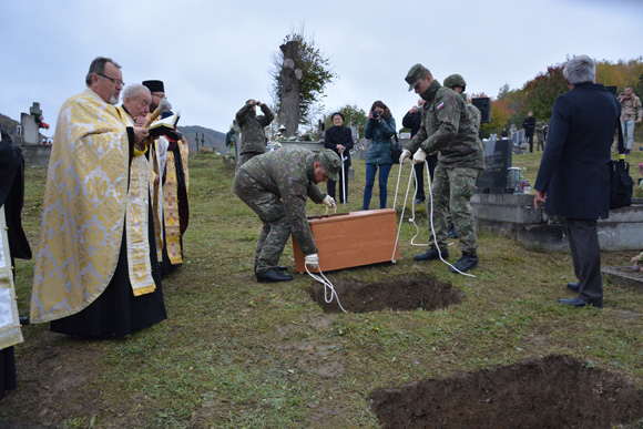 Pochovanie pozostatkov vojakov z I. svetovej vojny